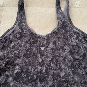 lululemon athletica Gray Luxe Sports Bra